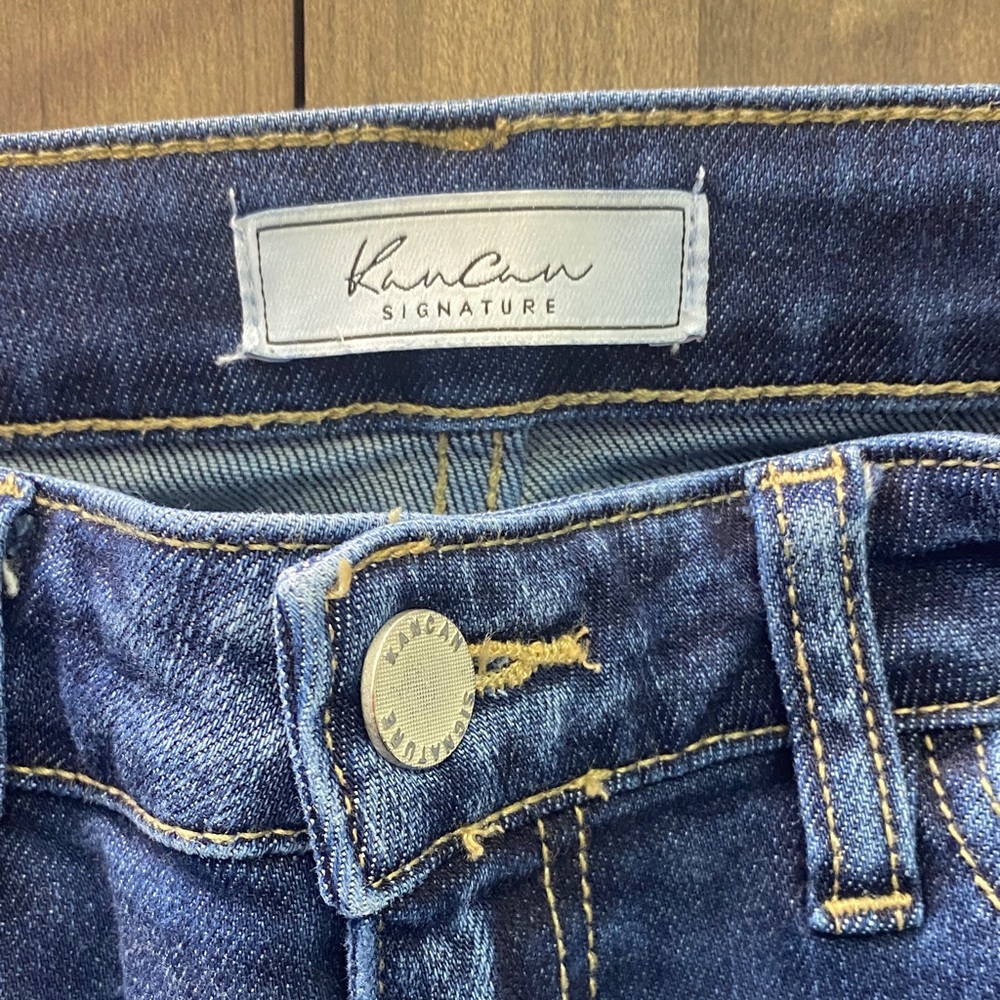 Kancan Signature Distressed Blue Jeans Mid-rise Ankle Skinny Women’s Size 26 - Picture 6 of 14
